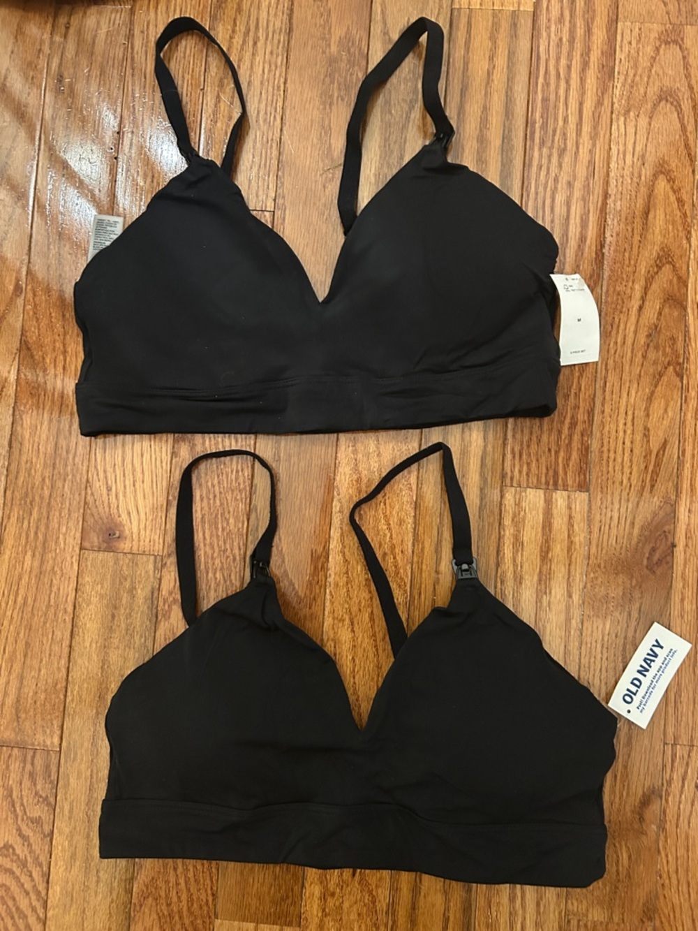 Old Navy Black Seamless Bralettes - Pack of 2